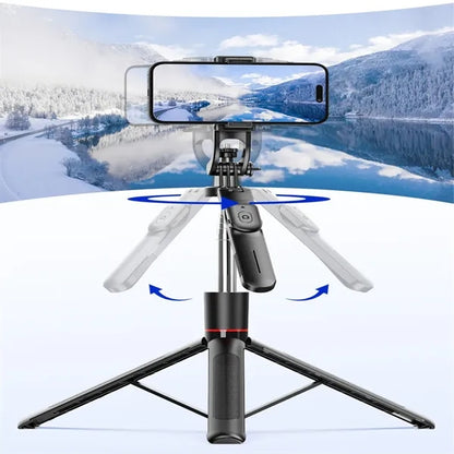 Bluetooth Selfie Stick Tripod Remote Control And Stabilizer