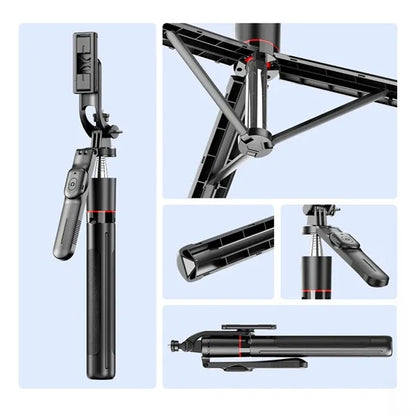 Bluetooth Selfie Stick Tripod Remote Control And Stabilizer