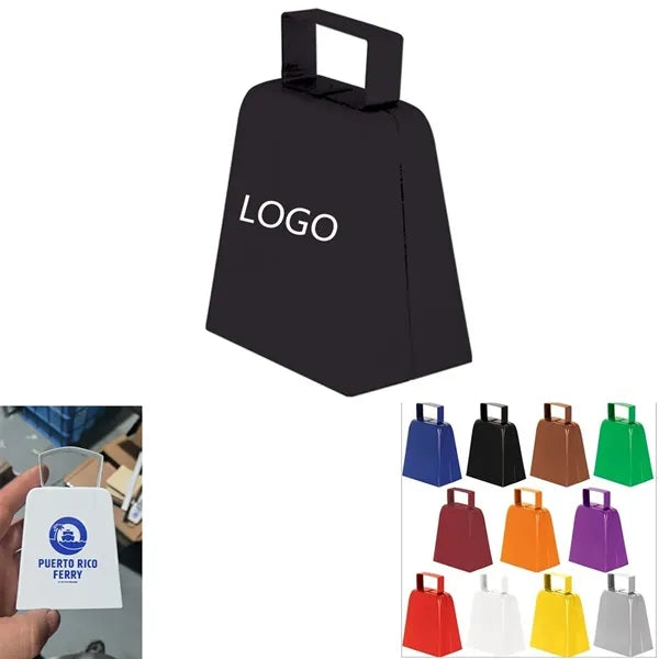 Metal Cowbell with Handle NoiseMaker