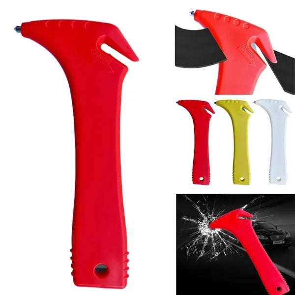 2-In-1 Car Safety Hammer with Glass Breaker and Cutter