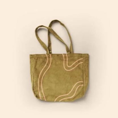OPEN LAPTOP TOTE - CORDUROY