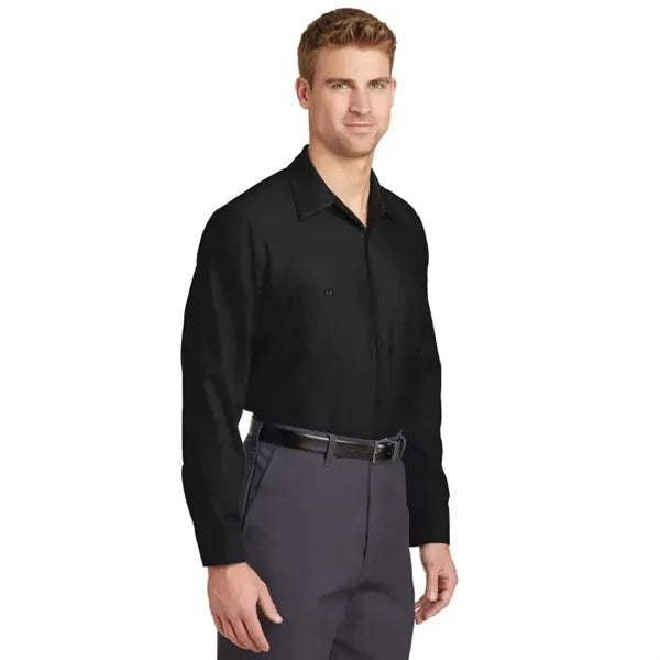 Red Kap Long Sleeve Industrial Work Shirt.