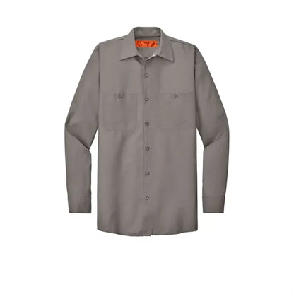 Red Kap Long Sleeve Industrial Work Shirt.