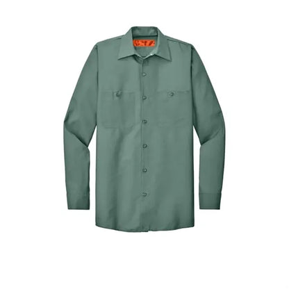Red Kap Long Sleeve Industrial Work Shirt.