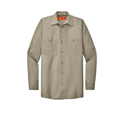 Red Kap Long Sleeve Industrial Work Shirt.