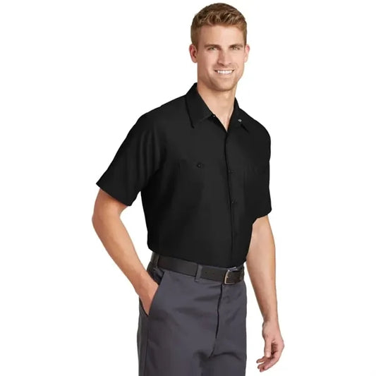 Red Kap Long Size, Short Sleeve Industrial Work Shirt.