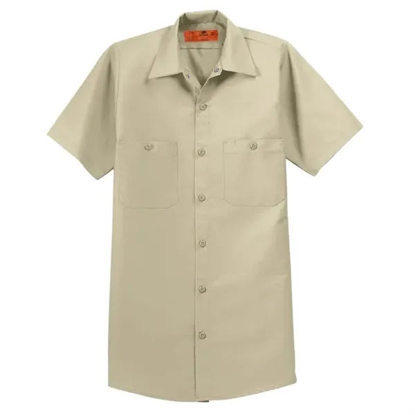 Red Kap Long Size, Short Sleeve Industrial Work Shirt.