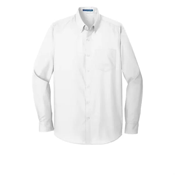 Port Authority Tall Long Sleeve Carefree Poplin Shirt.