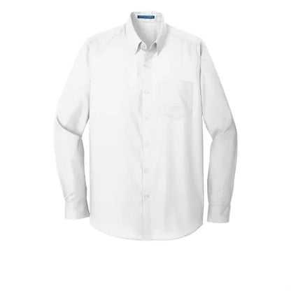 Port Authority Tall Long Sleeve Carefree Poplin Shirt.