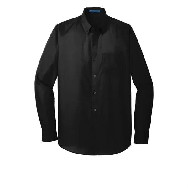 Port Authority Tall Long Sleeve Carefree Poplin Shirt.