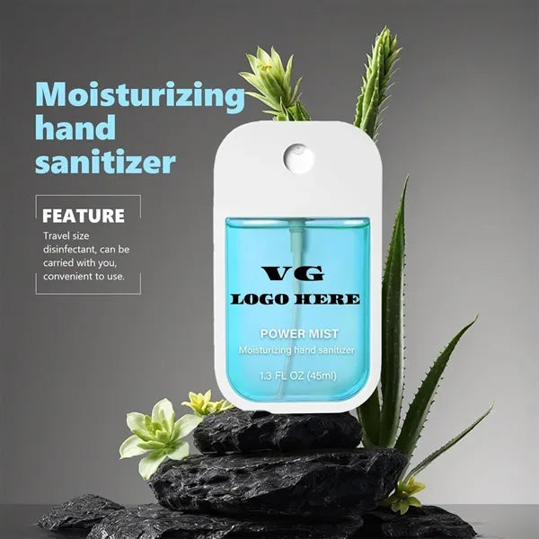 Cute Travel-Size Power Mist Hand Sanitizer Spray.