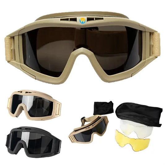 Outdoor Desert Locust Windproof Tactical Protective Goggles