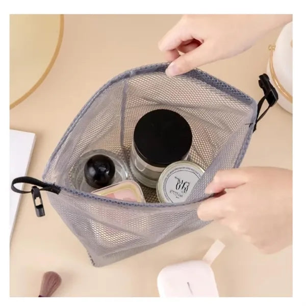 Waterproof Mesh Cosmetic Bag for Travel