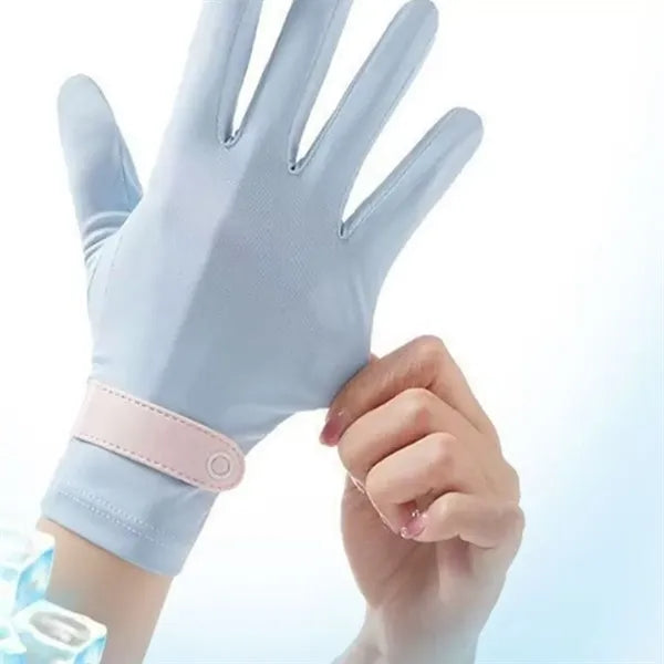 Breathable Ice Feeling Fingerless Sun Protection Gloves
