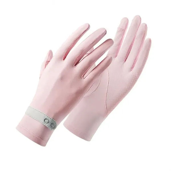 Breathable Ice Feeling Fingerless Sun Protection Gloves