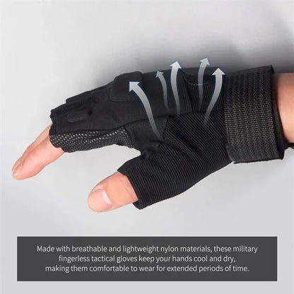Wear-Resistant Half-Finger Non-Slip Tactical Gloves