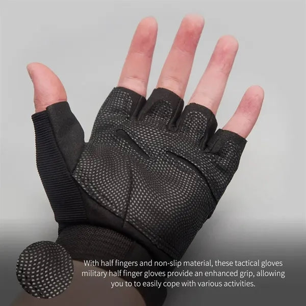 Wear-Resistant Half-Finger Non-Slip Tactical Gloves