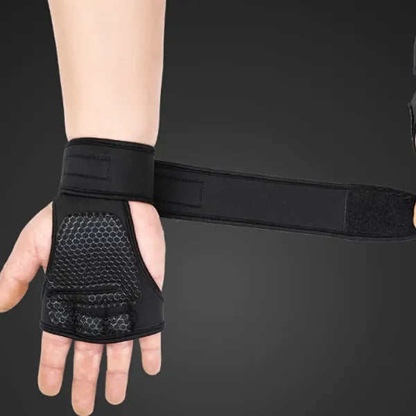 Breathable Half Finger Non-Slip Gloves Wrist Guards