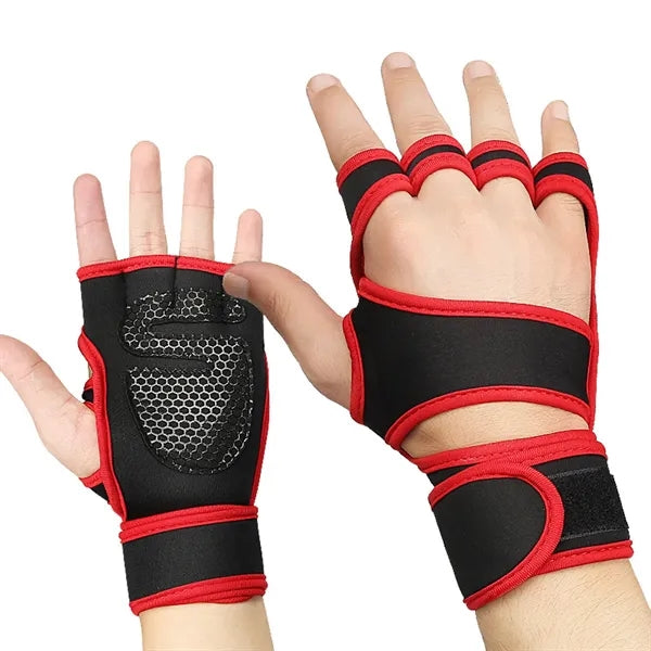 Breathable Half Finger Non-Slip Gloves Wrist Guards