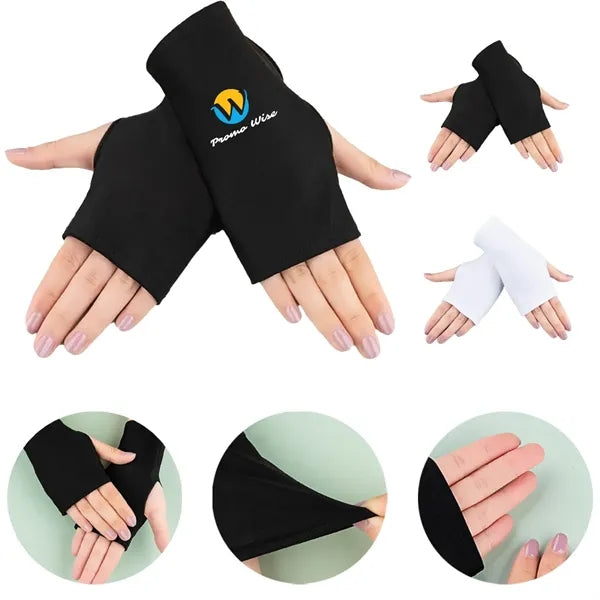 UV Protection Stretch Half Finger Outdoor Cycling Gloves