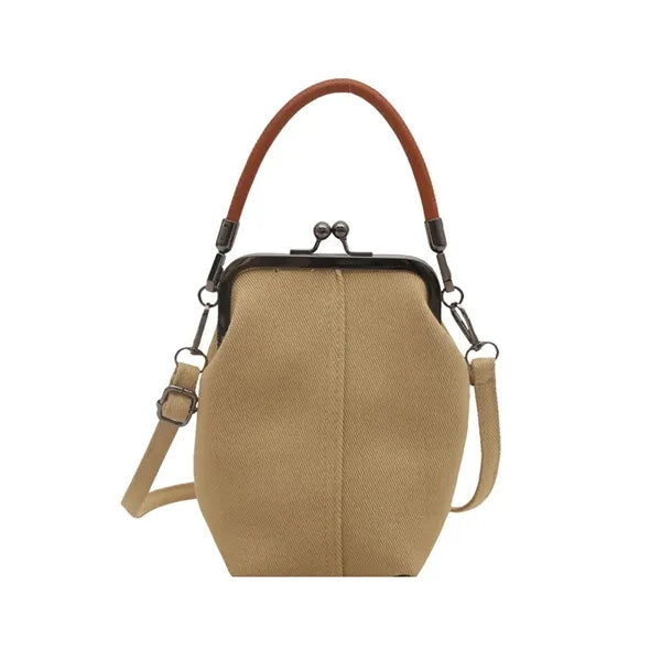 Mini Denim Canvas Crossbody Bag