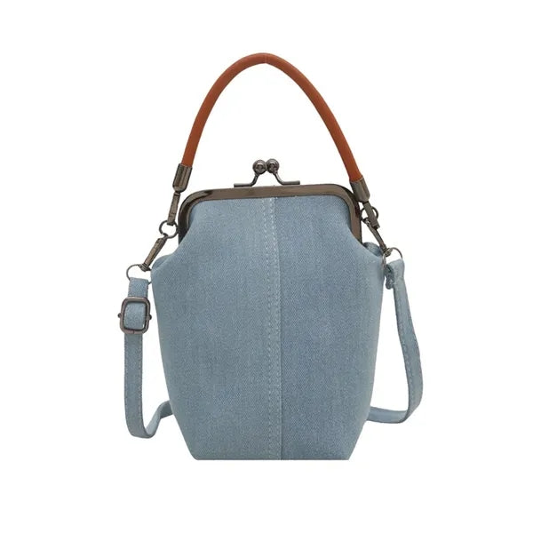 Mini Denim Canvas Crossbody Bag