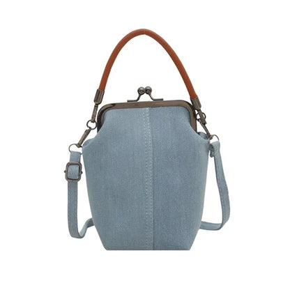 Mini Denim Canvas Crossbody Bag