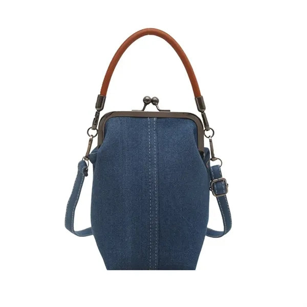 Mini Denim Canvas Crossbody Bag