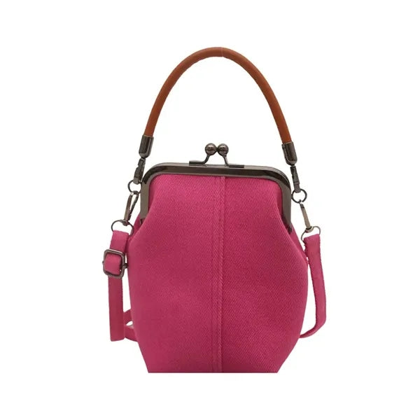 Mini Denim Canvas Crossbody Bag