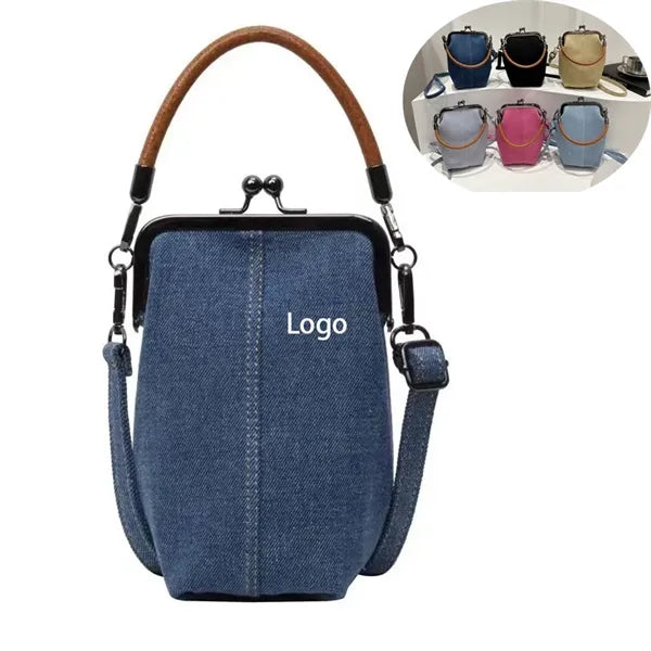 Mini Denim Canvas Crossbody Bag