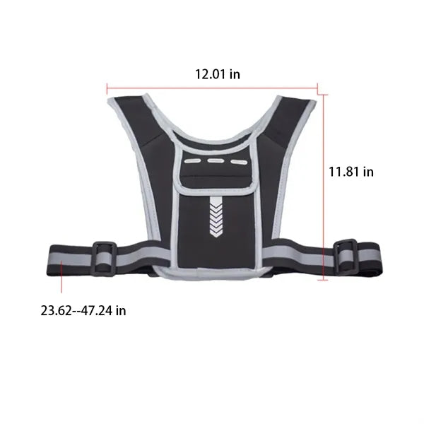 Outdoor Multifunctional Large Capacity Reflective Chest Bag