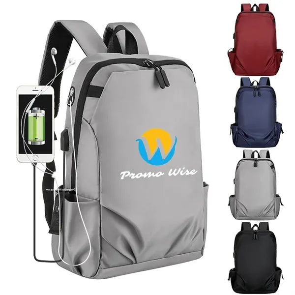 Waterproof Large Capacity USB Travel Anti-Theft Backpack
