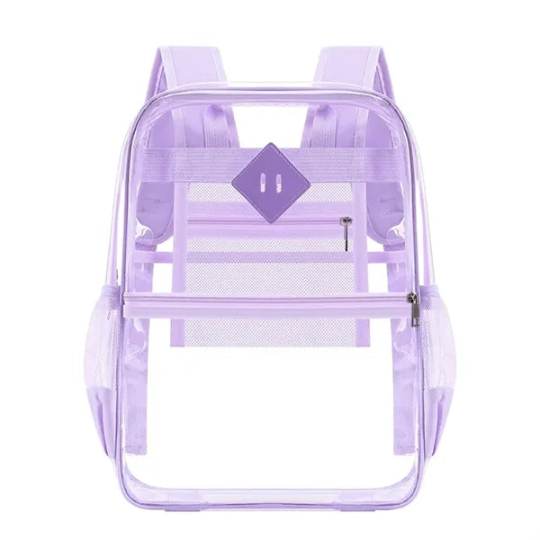PVC Waterproof Transparent Large Capacity School Bag