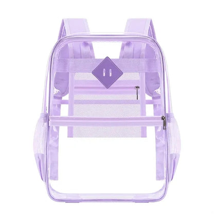 PVC Waterproof Transparent Large Capacity School Bag