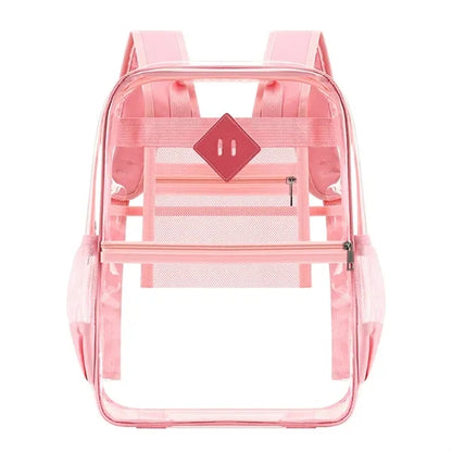 PVC Waterproof Transparent Large Capacity School Bag