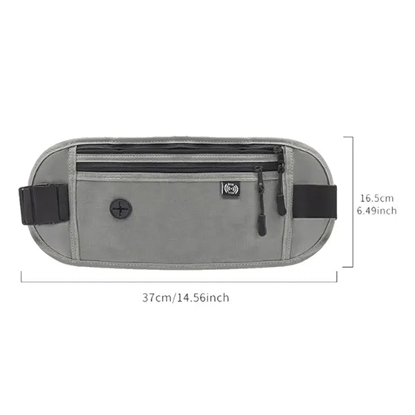 Outdoor Multi-function Waterproof Waist Bag RFID Shielding