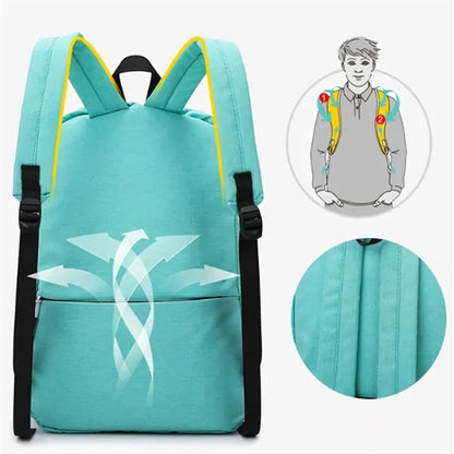 Lightweight Waterproof Large Capacity Solid Color Backpack