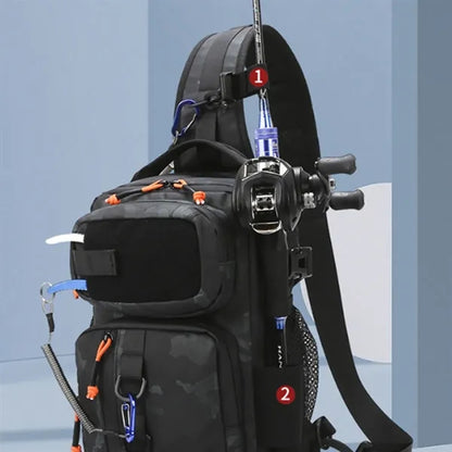 Outdoor Waterproof Large Capacity Fishing Chest Bag