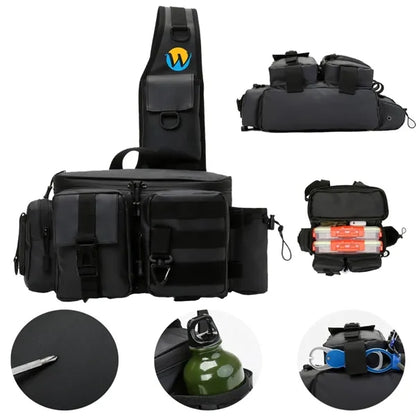 Multifunctional Lure Waist Bag With Convenient Rod Insertion