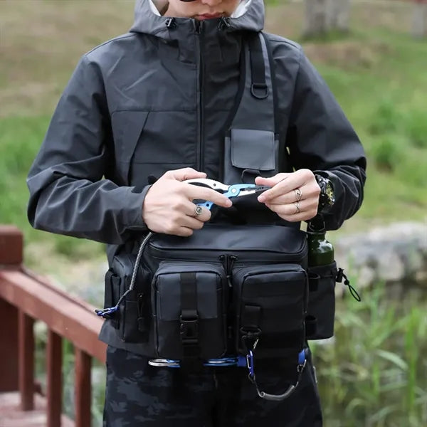 Multifunctional Lure Waist Bag With Convenient Rod Insertion