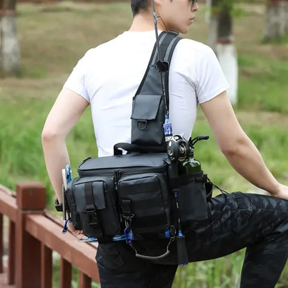 Multifunctional Lure Waist Bag With Convenient Rod Insertion