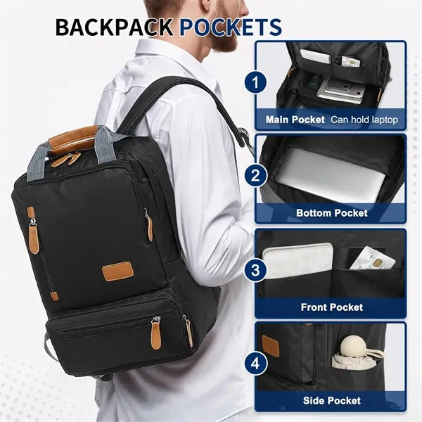 Durable Outdoor Travel Computer Backpack Three-Piece Set