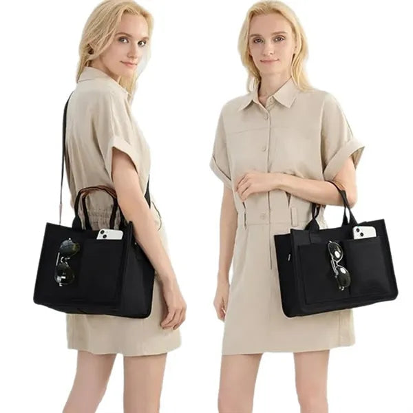 Versatile Durable Canvas Tote Bag With Magnetic Closure