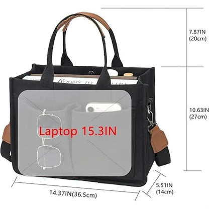 Versatile Durable Canvas Tote Bag With Magnetic Closure