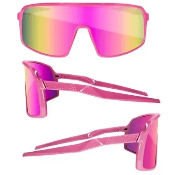 Sport Viper Mirror Sunglasses W/ 1 Color Lens Imprint