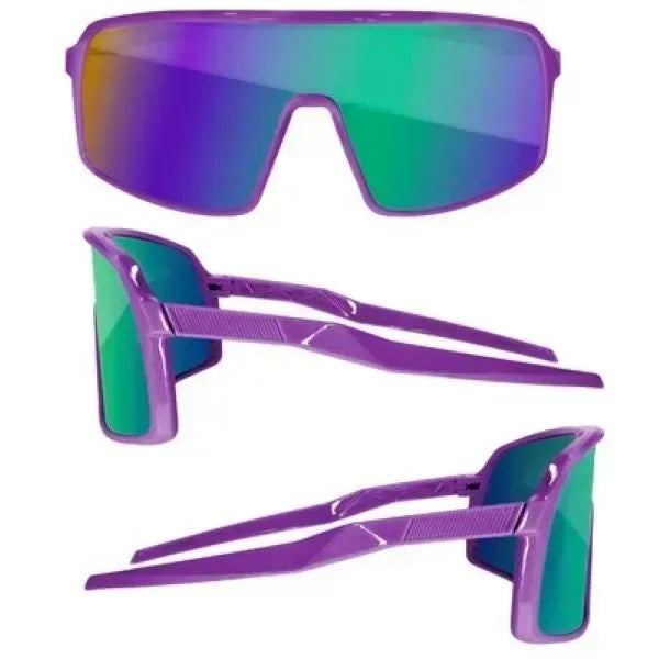 Sport Viper Mirror Sunglasses W/ 1 Color Lens Imprint