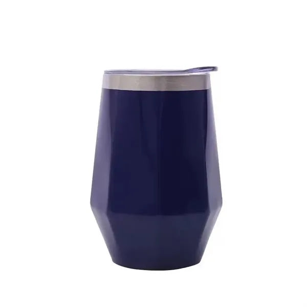 Double Wall Stainless Wine Tumbler - 12 Oz.