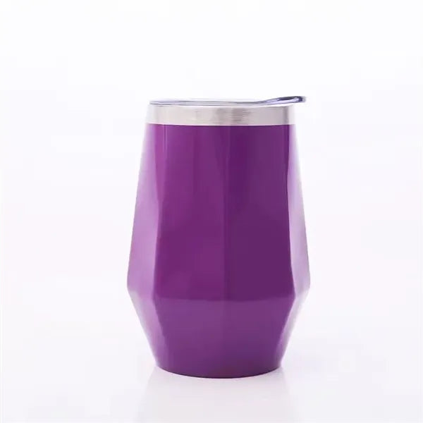 Double Wall Stainless Wine Tumbler - 12 Oz.