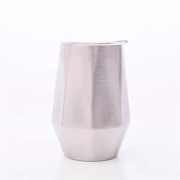 Double Wall Stainless Wine Tumbler - 12 Oz.