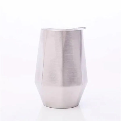 Double Wall Stainless Wine Tumbler - 12 Oz.
